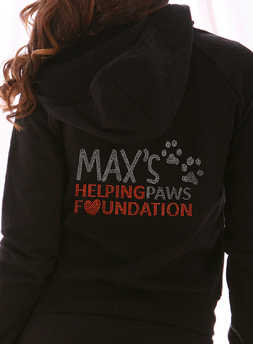 max's paws logo hoodie