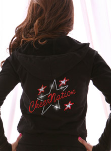 rhinestone team stars hoodie