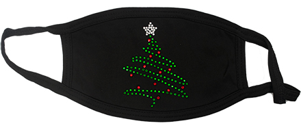 biden 2020 mask christmas tree mask