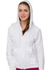 cotton fleece unisex zip up hoodie