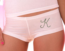 panty with initial