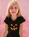 girls jack o lantern face shirt