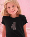 girls polka dot number t shirt