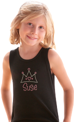 custom rhinestone girls shirts