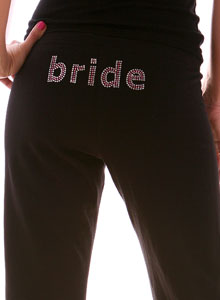 bride sweat pants 3 row