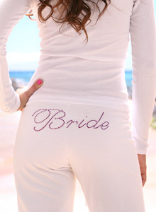 bride sweat pants fancy