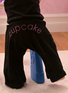 girls cupcake sweat pants