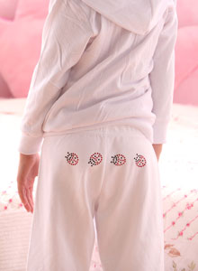 lady bug sweatpants