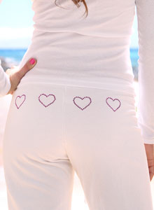 heart sweat pants