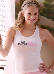 just married mrs tank top