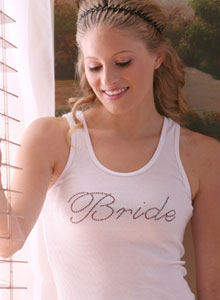 fancy bride tank top