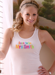 soon to be mrs with ring tank top