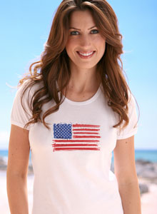 patriotic american flag t-shirt