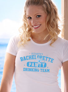bachelorette party drinking team t-shirt