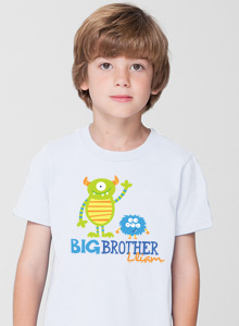 big brother 2 monsters t-shirt