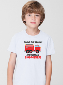 big brother firetruck t-shirt