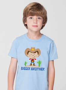 bigger brother cowboy t-shirt