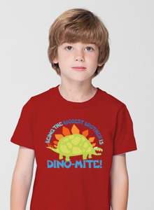 biggest brother dinosaur t-shirt