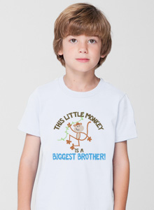 biggest brother monkey t-shirt