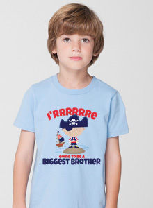 biggest brother pirate t-shirt