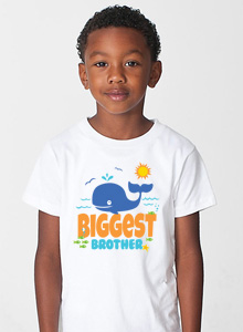 bigger brother whale t-shirt with pirate