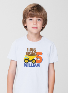 i digbirthday age t-shirt