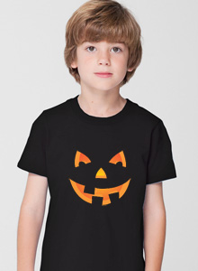 boys jack o lantern face t-shirt