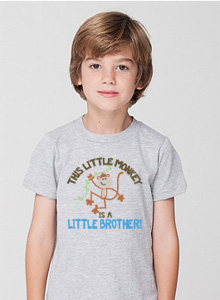 little brother monkey t-shirt