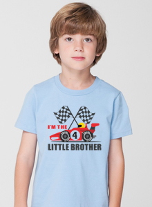 little brother race car t-shirt