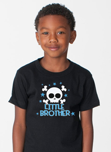 little brother skull shirt