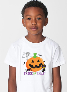 boys trick or treat pumpkin shirt