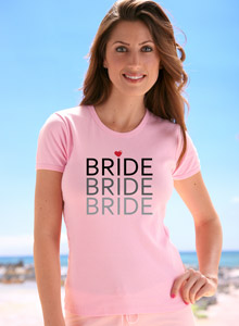 bride fade t-shirt