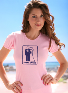 bride game over t-shirt