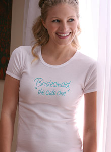personalized bridesmaid t shirt