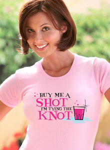 buy me a shot i'm tying the knot t shirt