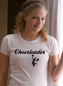 cheerleader jumping t-shirt