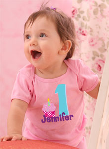 1st birthday cupcake t-shirt