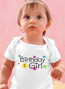 1st birthday stars t-shirt