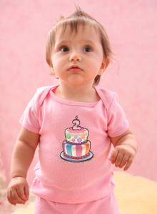birthday cake cartoon-style t-shirt