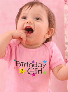 2nd birthday stars t-shirt