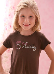 5th birthday age t shirts