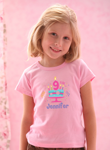 9th birthday cake t-shirt