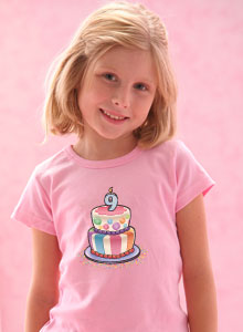 9th birthday cartoon cake t-shirt
