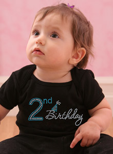 girls age birthday t-shirt