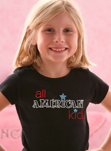 girls all american kid t shirt