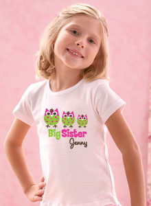 3 owls matching sister shirts