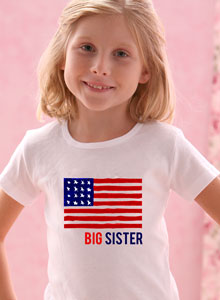 big sister all american t-shirt
