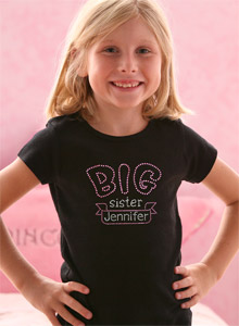 big sister banner t-shirt