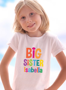 big sister colors t-shirt