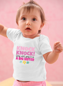 knock knock i'm going to be a big sister shirt